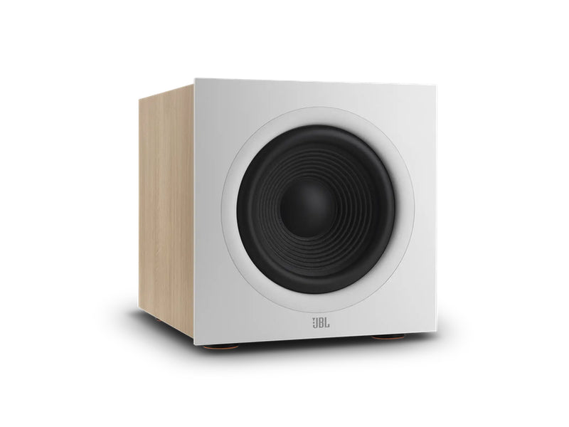 Caisson de basses JBL 200P couleur blanc bois clair