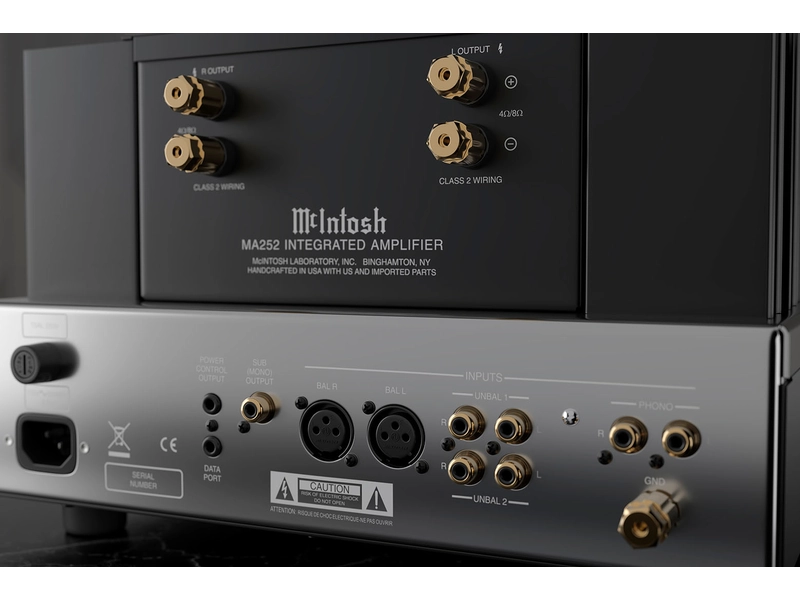 Amplificateur stéréo McIntosh MA252 hybride à tubes et transistors