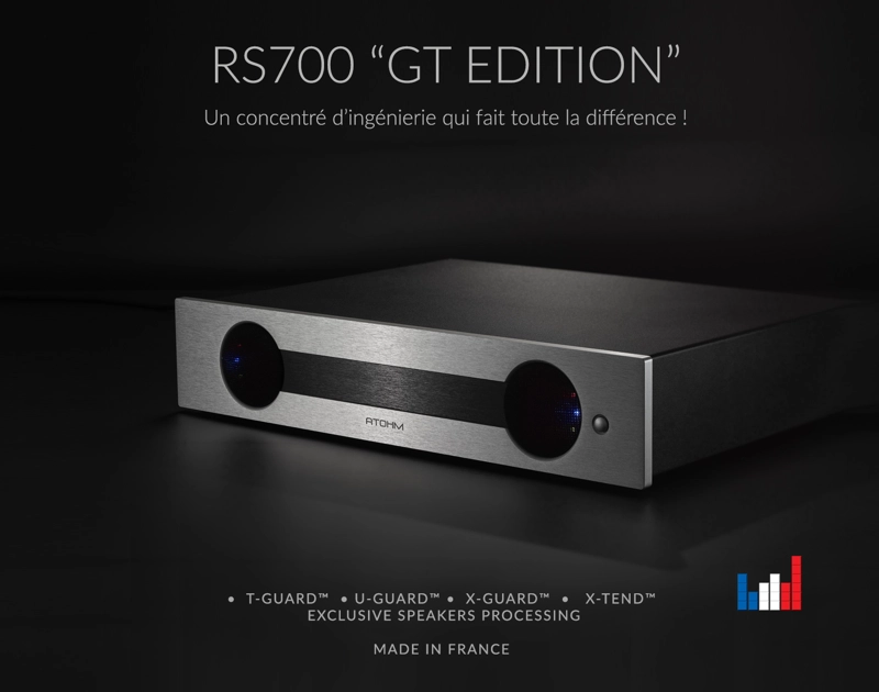 Atohm RS700 GT EDITION – L’amplificateur de puissance conçu pour sublimer vos enceintes GT Series