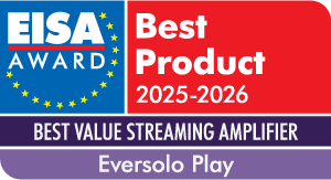 Eversolo Play – lauréat EISA 2025–2026 « Best Value Streaming Amplifier »