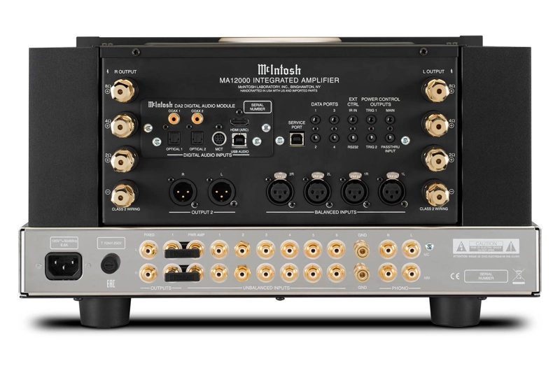 McIntosh MA12000 – Amplificateur intégré hybride 2×350 W (DA2, HDMI ARC, EQ 8 bandes)