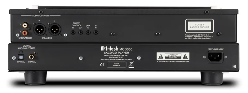 McIntosh MCD350 : lecteur SACD/CD – DAC 32-bit/192 kHz