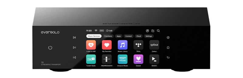 Eversolo T8 – Transport réseau Hi-Fi