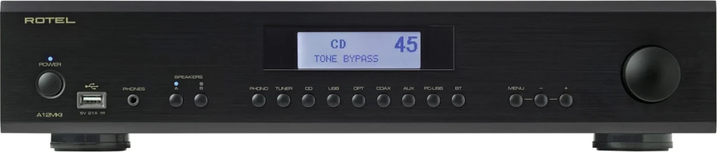 Amplificateur Rotel A12 MK2 face avant noir