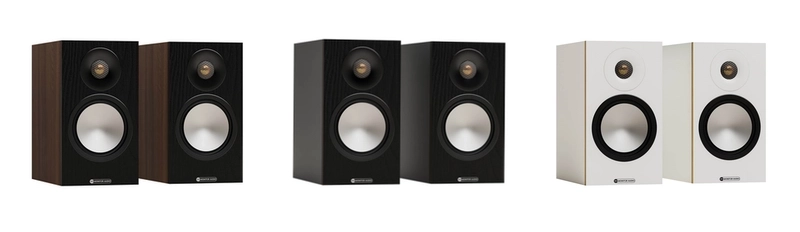 Enceintes Monitor Audio Bronze 50 7G – Noir, Noyer, Blanc