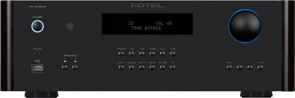 Rotel RA-1572 MKII - Face avant noire
