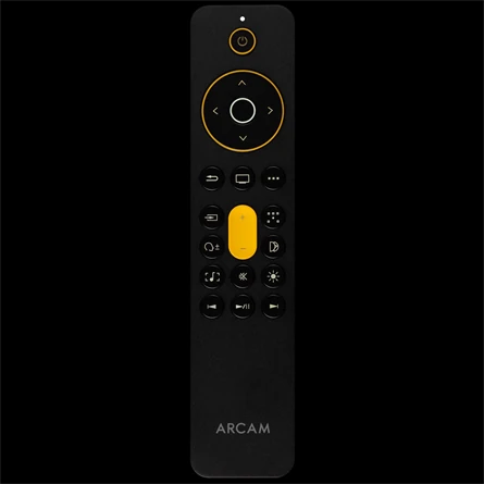 Télécommande Bluetooth AVRM-01 fournie avec l'Arcam AVA15