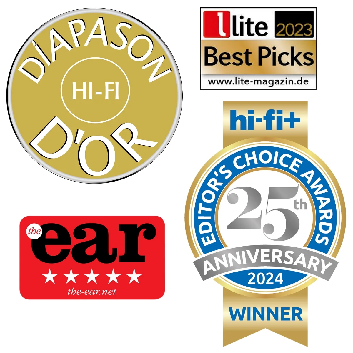 Récompenses du Lindemann Musicbook Combo : Diapason d'Or, hi-fi+ Editor's Choice 2024, The Ear, Lite Best Picks