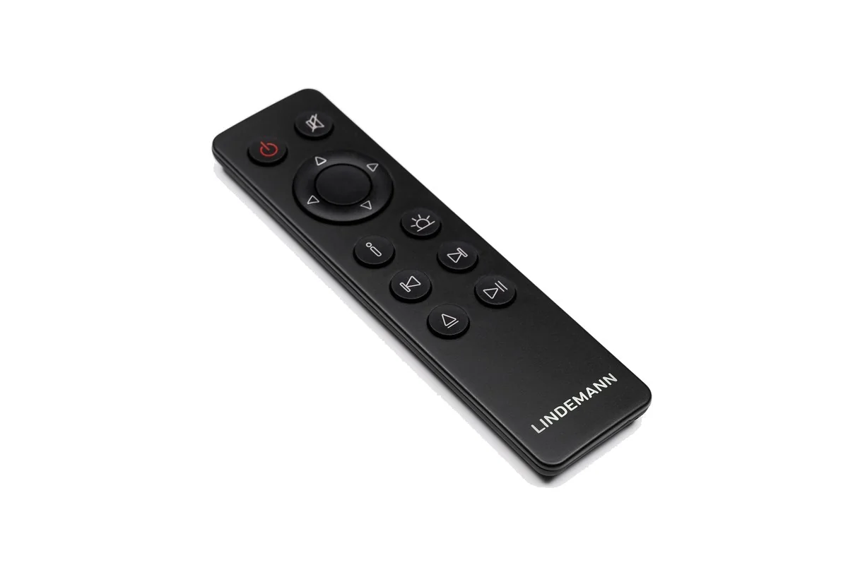 Télécommande infrarouge fournie avec le Lindemann Woodnote Combo