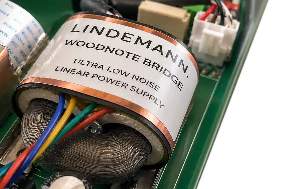 Transformateur R-Core de l'alimentation linéaire ultra faible bruit du Lindemann Woodnote Bridge