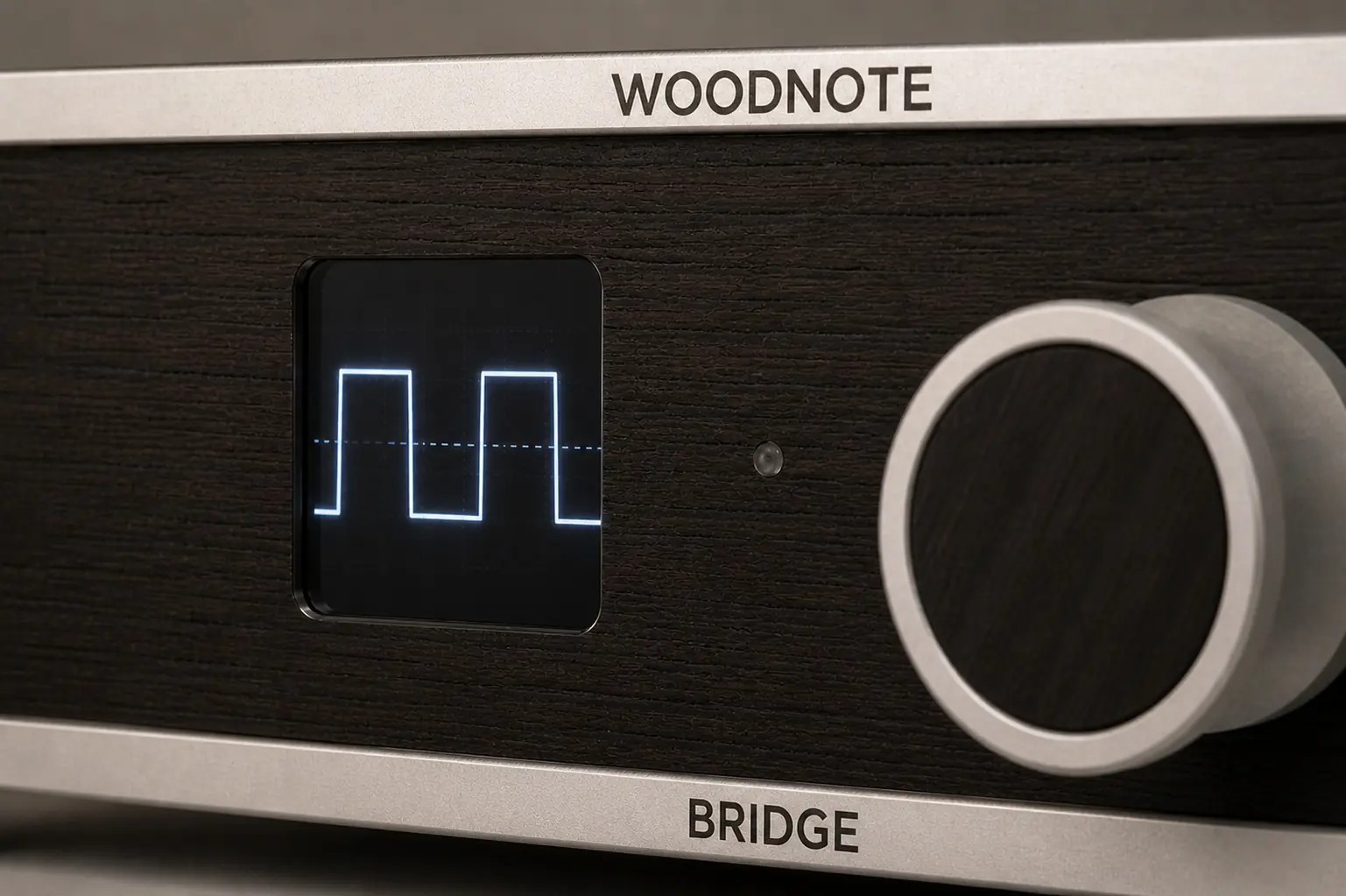 Afficheur du Lindemann Woodnote Bridge montrant la représentation du signal numérique
