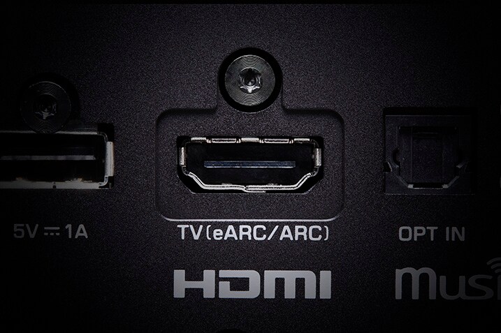 Connexion HDMI eARC du Yamaha WXC-70A pour le son de la TV